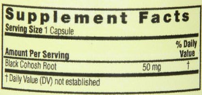 Nature's Answer Black Cohosh Root, 90-Count