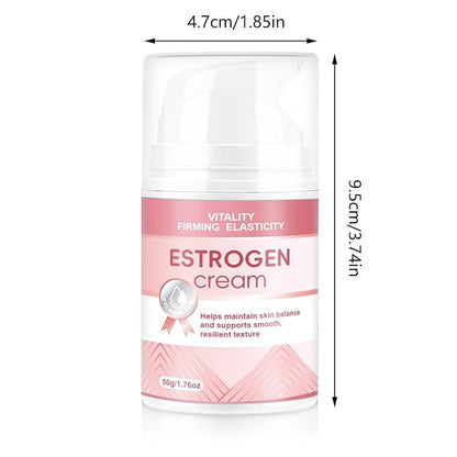Estrogen Cream for Face, Estriol Face Cream, Natural Bioidentical Progesterone Cream for Menopause Relief, Moisturizers,Hormone Balance,kin Firmness & Hyaluronic Acid 1.76 fl. Oz