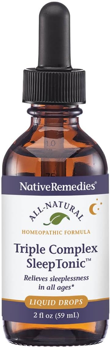 Native Remedies Triple Complex Sleep Tonic - Relieves Mild Tension and Sleeplessness, Increases Drowsiness and Restores Healthy Sleep Patterns - 59 mL