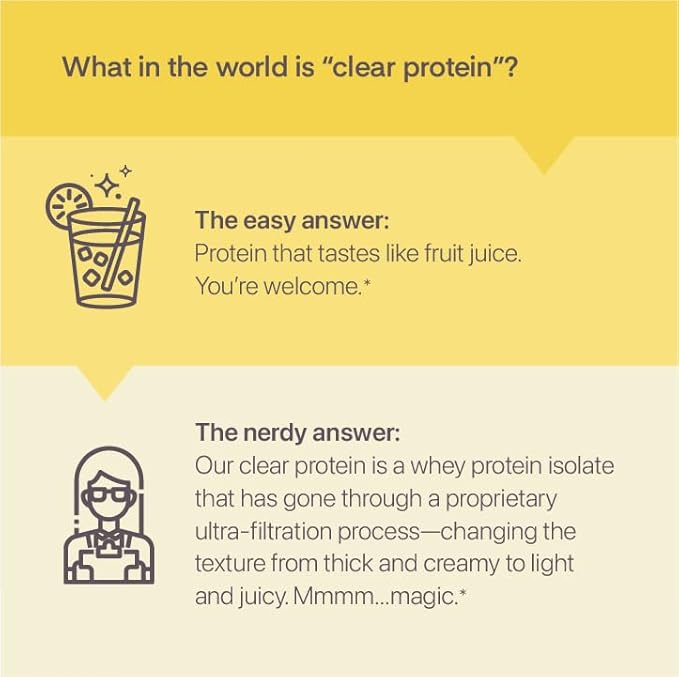 Oath Nutrition Clear Whey Isolate Protein Powder, Frosty Lemonade, 20g Complete Protein per Serving, No Added Sugar, Grass-Fed, 21 Servings