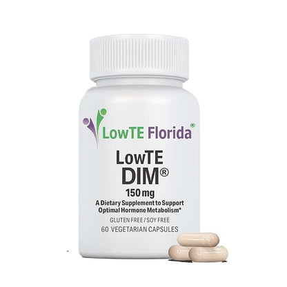 LowTE Florida DIM (150 mg) – Estrogen Balance & Hormone Support Supplement for Women Ages 60+ | Detox Cleanse | Anti-Inflammatory | Non-GMO | Gluten-Free | Soy-Free