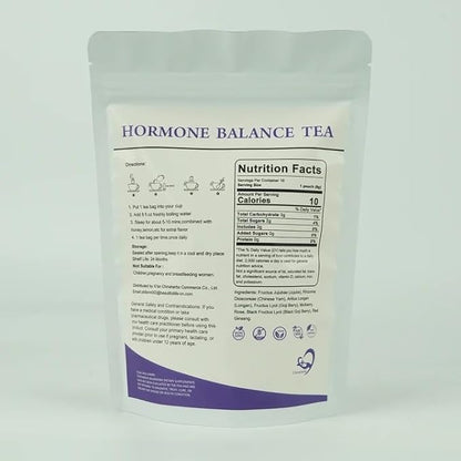 Hormone Balance Tea for Women Support Menstrual Cycle & Help to Get Pregnant Fast, 10 Loose Leaf Teabags for Fertility and Ovulation