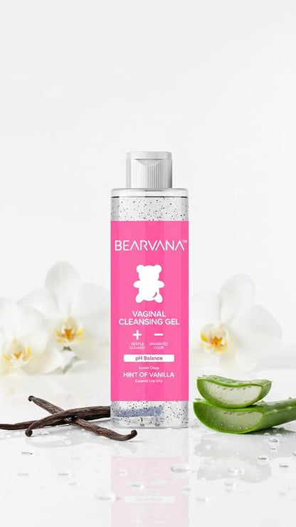 BEARVANA Gentle Feminine Wash | Daily External Vaginal Cleanser | Light Vanilla Scent | 8.45 fl oz (250 mL)