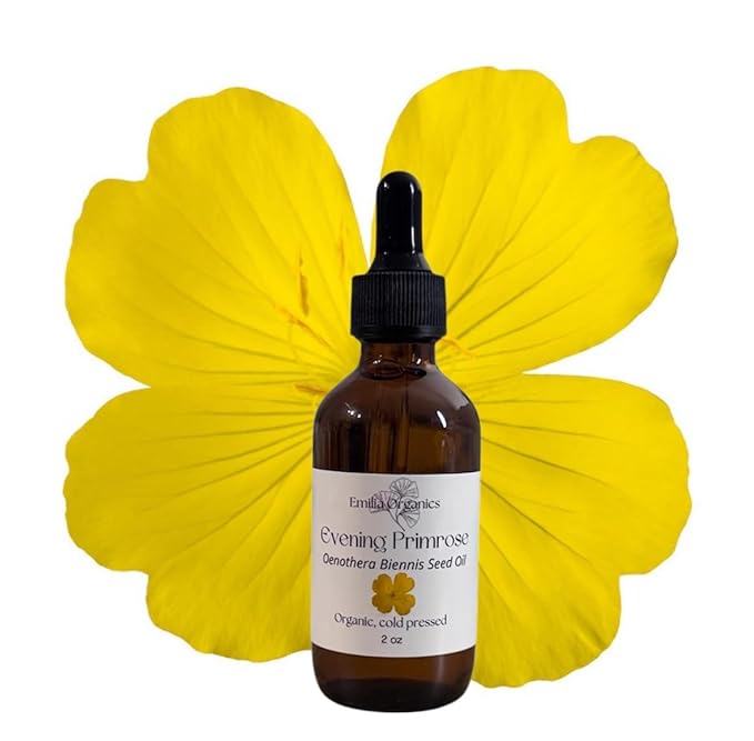 Evening Primrose Seed Oil, Organic, Cold Pressed, Unrefined, Natural, 2 Fl Oz