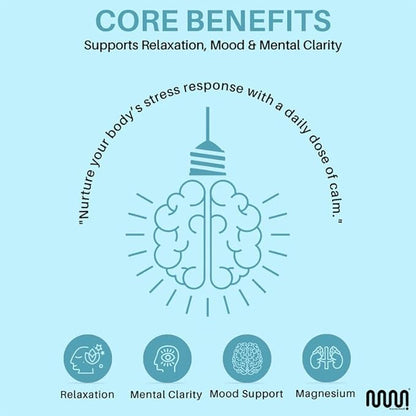 mastermedi Cortisol Supplements for Women and Men Support with Magnesium, Ashwagandha, Lion’s Mane & GABA – Adaptogenic Stress Relief & Mood Support – Non-GMO, No Fillers, Gluten-Free
