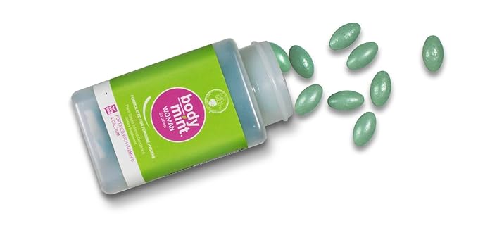 Body Mint Woman | Chlorophyll Deodorizing Supplement for Full Body Feminine Hygiene & Freshness | Aluminum-Free Plant-Based Internal Deodorant | All-Day Protection & Odor Control | 50 tabs