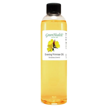 GreenHealth Evening Primrose Oil – 8 fl oz (237 ml) Plastic Bottle w/Cap – 100% Pure Carrier Oil