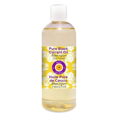 Deve Herbes Pure Black Currant Oil (Ribes nigrum) Cold Pressed 200ml (6.76 oz)