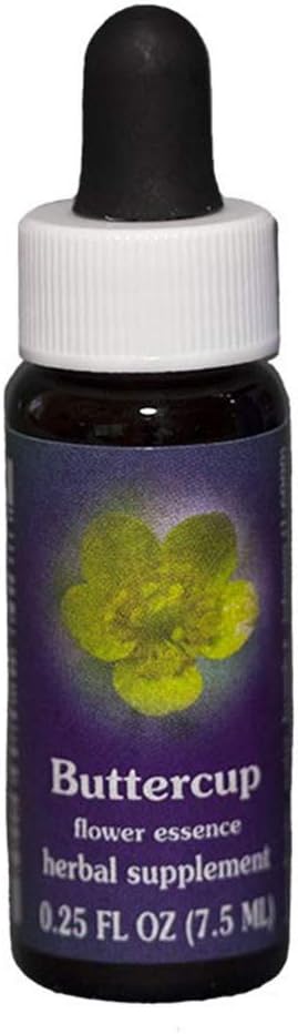 Flower Essence Services Supplement Dropper, Buttercup, 0.25 Ounce
