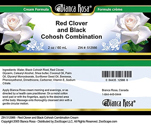 Red Clover and Black Cohosh Combination Cream (2 oz, ZIN: 512986) - 3 Pack