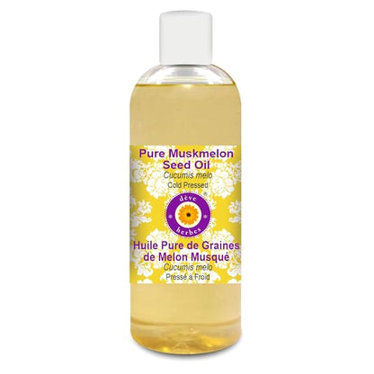 dève herbes Pure Muskmelon Seed Oil (Cucumis melo) Cold Pressed 200ml (6.76 oz)