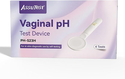 Vaginal Health pH Test Kit, at-Home Bv pH Balance for Women and Yeast Infection Test Kit. Vaginal pH Tester to Differentiate Between Conditions (4 Tests)