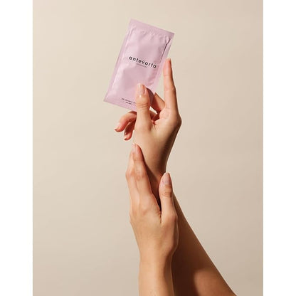 Antevorta Feminine Vaginal Wipes, Individually Wrapped Intimate Wipe - Flushable - Vagina Care, Health & Itch Relief (21 ct)
