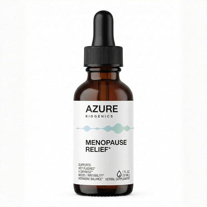 Menopause Relief Liquid Herbal Supplement* – Natural Hot Flash, Night Sweats and Hormone Balance* with Wild Yam, Black Cohosh, Milk Thistle - Estrogen Free - Non-GMO