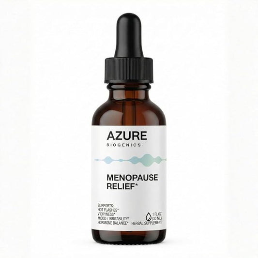 Menopause Relief Liquid Herbal Supplement* – Natural Hot Flash, Night Sweats and Hormone Balance* with Wild Yam, Black Cohosh, Milk Thistle - Estrogen Free - Non-GMO