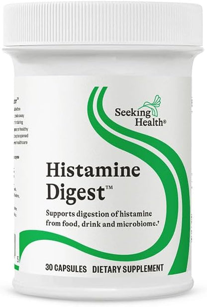 Seeking Health DAO Enzyme - Formerly Histamine Digest, DAO Enzyme Supplement for Histamine Food Intolerance, Supports Digestive Health, Upset Stomach (30 Capsules)*