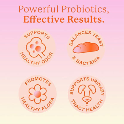 Cheeky Bonsai, Vaginal Probiotic Gummies for Women - Balanced pH, Healthy Odor, and Flora Support - 5 Billion CFUs - Juicy Strawberry Flavor, 60 Count