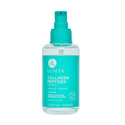 Luseta Collagen Peptides Hair Oil Strenghten and Moisturize for Thin & Dry Hair, Promote Thickness,Reduce Breakage and Restore Damaged Hair 3.38oz