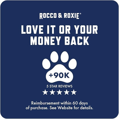 Rocco & Roxie Senior Cat Hip & Joint Supplements - Chicken Flavored Glucosamine Joint Supplement for Cats, Cat Arthritis Pain Relief, with Green Lipped Mussel, Made in USA, Over 300 Crunchy Chews