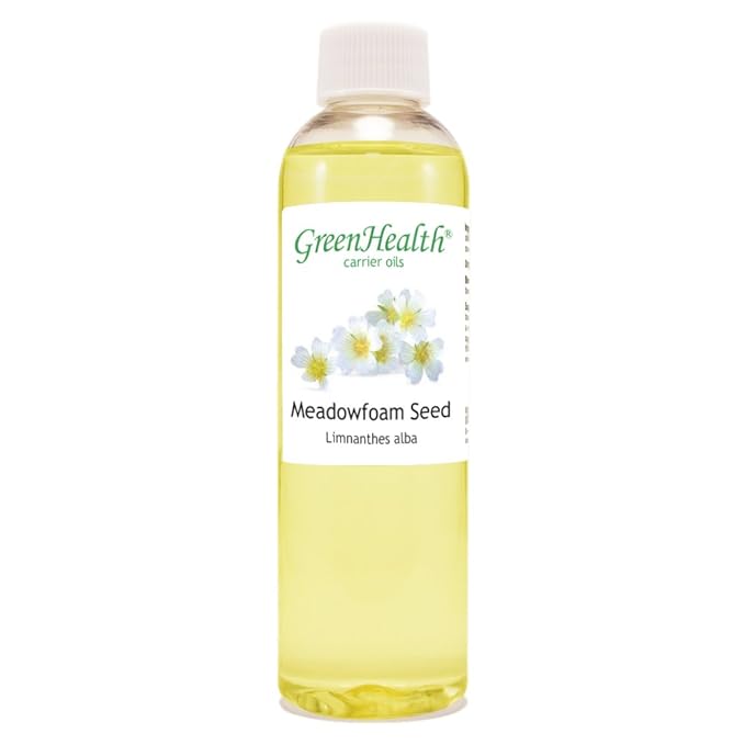 GreenHealth Meadowfoam Seed Carrier Oil – 4 fl oz (118 ml) – 100% Pure Cold Pressed Oil