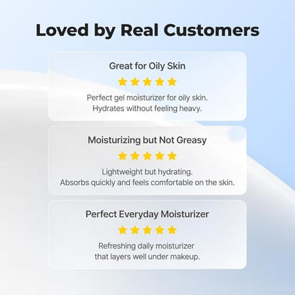 IsNtree Hyaluronic Acid Aqua Gel Cream 100ml, 3.38 fl oz | Korean Skincare | Lightweight Moisturizer | Quick-Absorbing Hydration | For Oily to Combination Skin