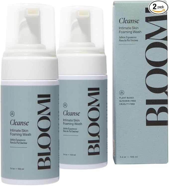 Bloomi Cleanse Intimate Skin Foaming Wash for Women - Hydrating Aloe Vera Cleansing for Intimate Areas Gentle Soothing Feminine Hygiene Shower Moisturizing Natural Foaming Soap Wash 3.4oz (2)