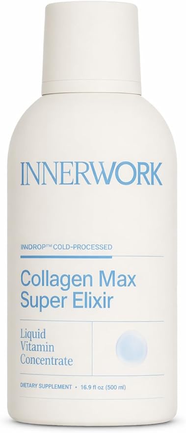 Liquid Collagen Max Super Elixir – 15,000mg Hydrolyzed Collagen (Marine + Bovine) with Hyaluronic Acid, Biotin, Vitamin C & B Complex – Liquid Collagen for Women Skin, Hair & Joints – 16.9 oz