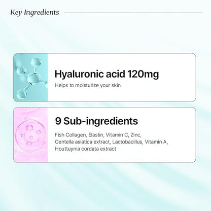 BB LAB Hyaluronic Acid Supplement, Korea Hyaluronic Acid 120mg, Skin Hydration, Moisture Support, Fast Absorption, Capsule Type