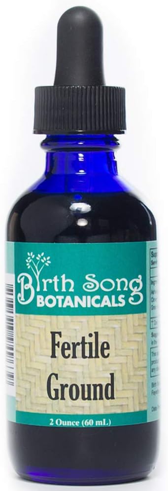 Birth Song Botanicals Fertile Ground Fertility Liquid Tincture, Herbal Supplement to Help Regulate Your Cycle, Balance Hormones, Aid Ovulation, 2oz Bottle