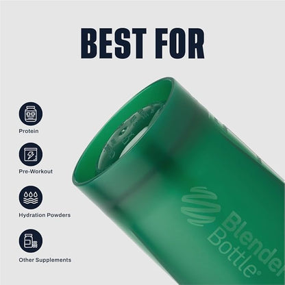 BlenderBottle Classic V2 Shaker Bottle Perfect for Protein Shakes and Pre Workout, 20-Ounce, Emerald Green