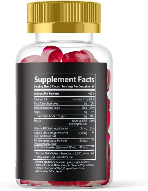 Iron Booster Gummies, IronBooster Maximum Strength Performance Gummies, IronBooster All Naturals Gummy Supplement, IronBooster Advanced Supplement, Iron Booster Premium Wellness Gomitas (30 Gummies)