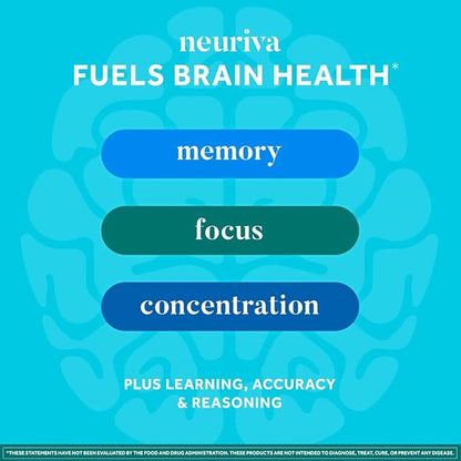 NEURIVA Plus Decaff 50ct Strawberry Gummy (2 Pack) Nootropic Brain Supplement for Memory, Focus & Concentration & Cognitive Function, Clinically Tested NeuroFactor, Phosphatidylserine, Vitamins B6 B12
