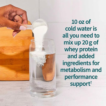Garden of Life SPORT Whey Plus Weight Management with Amino Energy - 20g of Grass Fed Protein Isolate for Women and Men - Vanilla Powder - With Capsimax, 2 Billion CFU Probiotics, About 15 Servings