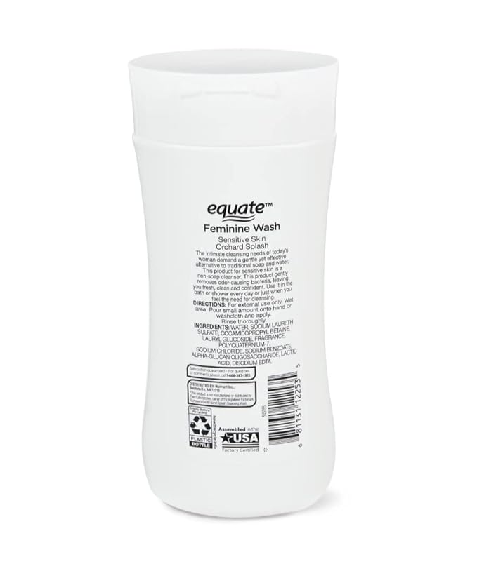 Equate: Feminine Wash Sensitive Skin Skin Care, 9 fl oz