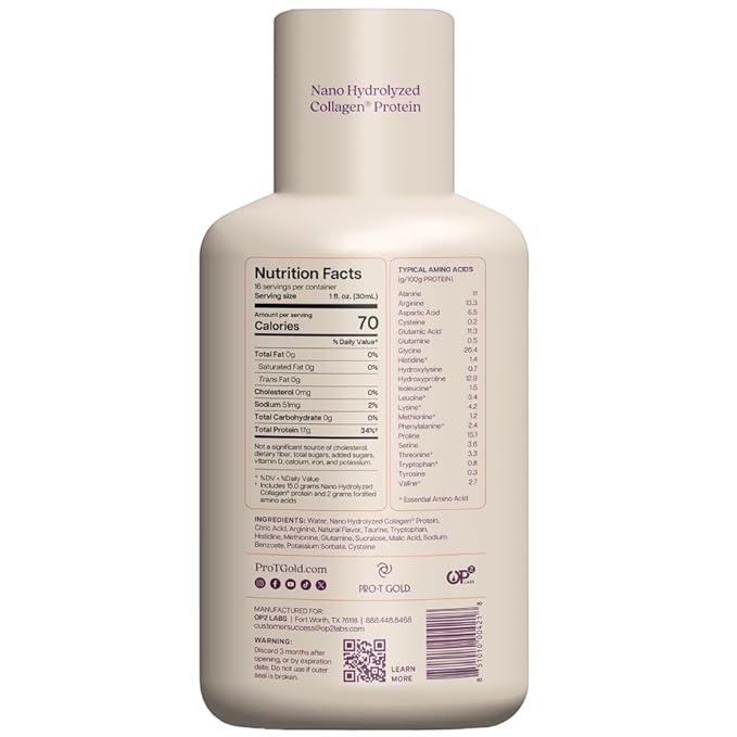 ProT GOLD Berry Sugar Free Liquid Protein Shot - 16oz Anti Aging. Proven to Boost Immunity. Formula Trusted by 4,000+ Medical Facilities for Complete Protein Nutrition and Proven 2X Faster Healing