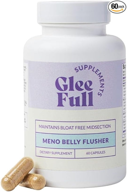 GleeFull Meno Belly Flusher - Menopause Supplements for Women - Hormone Balance for Weight Loss - Supports Digestion to Maintain Healthy Metabolism