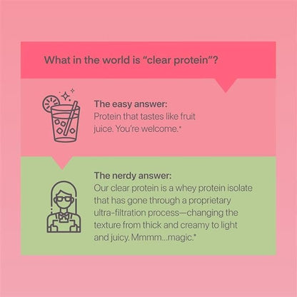 Oath Nutrition Clear Whey Isolate Protein Powder, Brazilian Limeade, 20g Complete Protein per Serving, No Added Sugar, Grass-Fed, 18 Servings