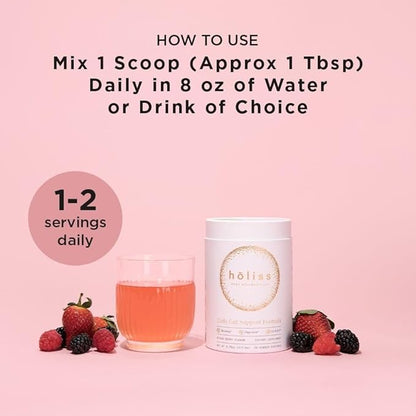 Daily Gut Health Kit – 6-in-1 All Natural Supplement, Bloat & Gas Aid, GI Lining Repair, IBS Support – Lemon Balm, L-Glutamine, PepZinGI, Mixed Berry, 30 Servings, Electric Mixer & Spoon
