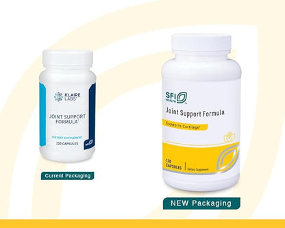 Klaire Labs SFI Health Joint Support Formula - Joint Recovery & Cartilage Production Blend with Hydrolyzed Collagen, Chondroitin & Hyaluronic Acid (120 Capsules)