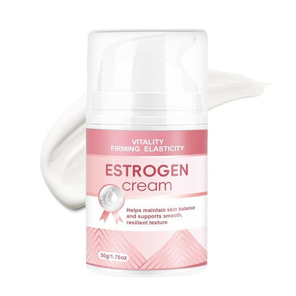 Estrogen Cream for Face, Estriol Face Cream, Natural Bioidentical Progesterone Cream for Menopause Relief, Moisturizers,Hormone Balance,kin Firmness & Hyaluronic Acid 1.76 fl. Oz