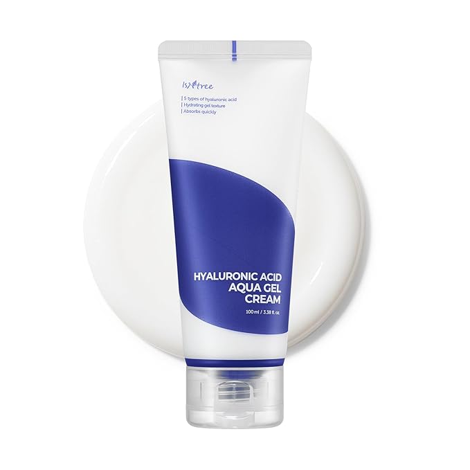 IsNtree Hyaluronic Acid Aqua Gel Cream 100ml, 3.38 fl oz | Korean Skincare | Lightweight Moisturizer | Quick-Absorbing Hydration | For Oily to Combination Skin