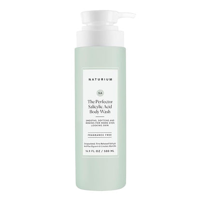 Naturium The Perfector Salicylic Acid Body Wash, Gentle & Smoothing Cleanser, 16.9 oz