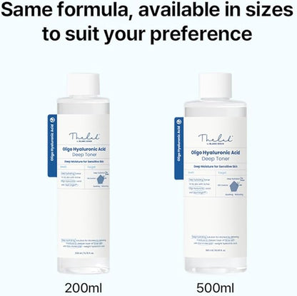 THE LAB by BLANC DOUX Oligo Hyaluronic Acid Hydrating Toner 200ml– Hydrating Toner for Sensitive Skin, pH Balance, Korean Skin Care, Alcohol-Free, Vegan Formula, 6.76 fl. oz