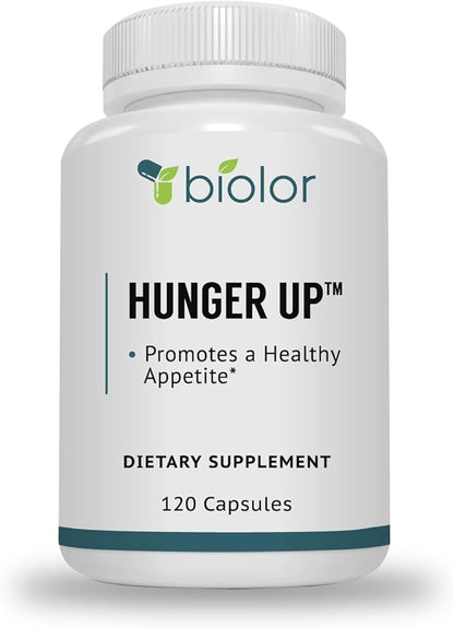 Biolor HungerUp™ - Appetite Stimulant (with No Artificial Fillers) - Effective Weight Gain Pills with Fenugreek Extract to Increase Appetite and Gain Weight