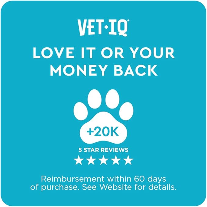 VetIQ Calming Support Supplement, Calming Chews for Dogs Help Manage Stress and Promote Relaxation, Anxiety Relief for Dogs, Made in The USA, 120 Count