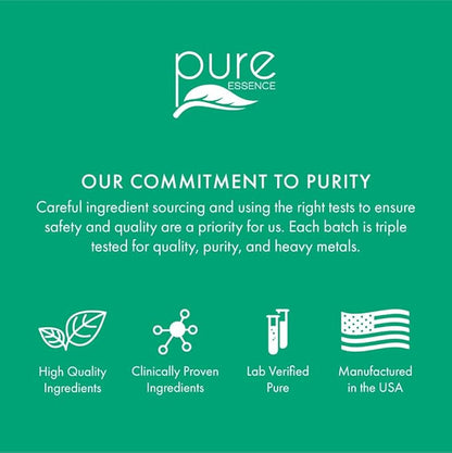 Energy Plus by Pure Essence - Caffeine Free, All Natural Herbal Energy and Focus Supplement - Smooth, No Jitters No Crash - 60 Tablets