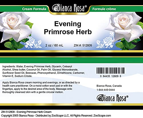 Bianca Rosa Evening Primrose Herb Cream (2 oz, ZIN: 512809) - 2 Pack