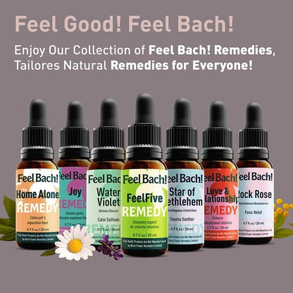Feel Bach! Quit Smoking Remedy - Natural Homeopathic Flower Essences for Natural Quit Companion to Helps you Let Go, To Calm & In Charge Vegan, Gluten & Sugar-Free, Non-Habit Forming, 20ml (0.7 fl oz)