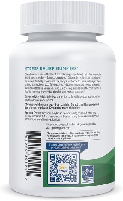 Nordic Naturals Stress Relief Gummies, Mixed Berry, 40 Gummy Supplements, Supports Daily Mood and Immune System Health, Non-GMO, Vegetarian, 20 Servings
