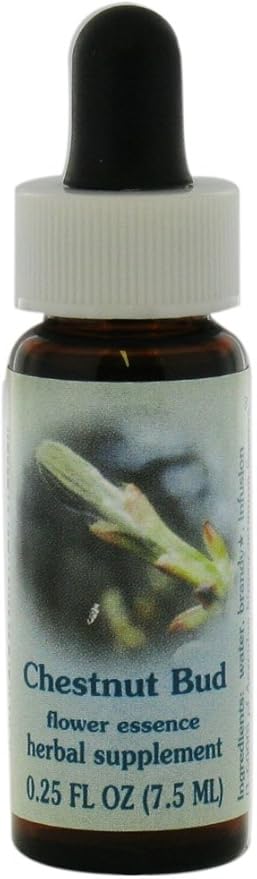 Flower Essence Services Supplement Dropper, Chestnut Bud, 0.25 Fluid Ounce